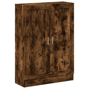 vidaXL Bokhylla r&ouml;kf&auml;rgad ek 82,5x30,5x115 cm konstruerat tr&auml;