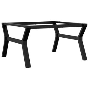 vidaXL Bordsben f&ouml;r soffbord Y-ram 80x70x43 cm st&aring;l