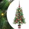 vidaXL Julgran med 150 LED-lampor med stativ Gr&ouml;n 90 cm PE