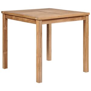 vidaXL Tr&auml;dg&aring;rdsbord 80x80x77 cm massiv teak