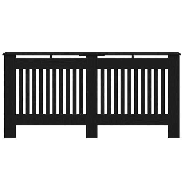 vidaXL Radiatorlock Svart Ek 172 x 19 x 81,5 cm Konstruerat tr&auml;
