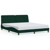 vidaXL Bed Frame without Mattress Dark Green 180x200 cm Velvet