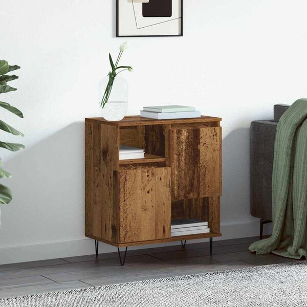 vidaXL Sideboard Gammalt tr&auml; 60 x 35 x 70 cm