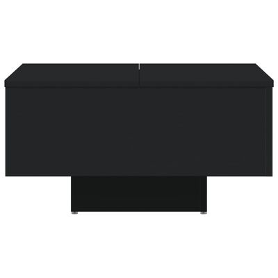 vidaXL Soffbord svart 60x60x31,5 cm konstruerat trä