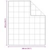 vidaXL Sommar Duvet Vit 240 x 200 cm Fj&auml;der
