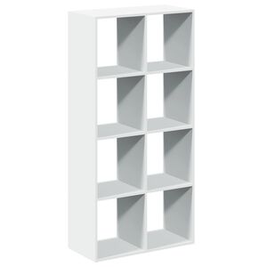 vidaXL Rumsavdelare bokhylla vit 69,5x29x137,5 cm konstruerat tr&auml;