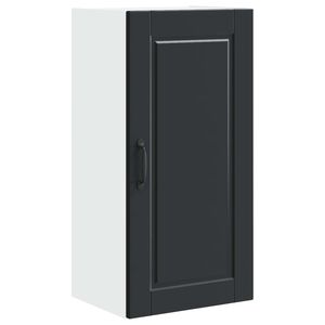 vidaXL V&auml;ggsk&aring;p PORTO Svart 40 x 31 x 80 cm Konstruerat tr&auml;