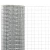 vidaXL Hönsnät galvaniserat stål 10x1,5 m silver