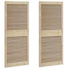 vidaXL Sk&aring;pd&ouml;rr 2 pcs Naturf&auml;rg 140,5 x 2,1 x 59,5 cm Massiv furu