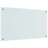 vidaXL Köksplånbak Vit 90 x 50 cm härdat glas