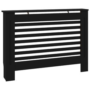 vidaXL Elementskydd svart 112x19x81,5 cm MDF