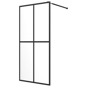 vidaXL Duschv&auml;gg till duschkabin h&auml;rdat klart glas 80x195 cm
