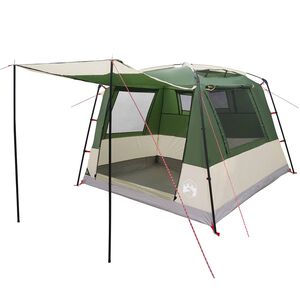 vidaXL Partyt&auml;lt Gr&ouml;n 10 personer 185T Polyester med PU-bel&auml;ggning