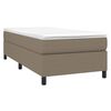vidaXL Boxspring-s&auml;ngram Taupe 90x190 cm tyg