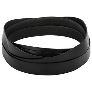 vidaXL L&auml;derrem 1 Svart 1000 x 4 cm L&auml;der