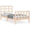 vidaXL S&auml;ngram utan madrass 100x200 cm massiv furu