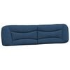 vidaXL Bed Frame without Mattress "Hvar" Blue 200x200 cm Fabric