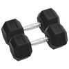 vidaXL Hantlar 2 st 12,5 kg totalt gjutj&auml;rn