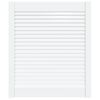 vidaXL Sk&aring;plucka lamelldesign vit 69x59,4 cm massiv furu