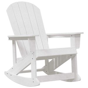 vidaXL Adirondack Gungstol Vit 92 x 73,5 x 92 cm HDPE