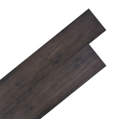 vidaXL Ej självhäftande PVC-golvplankor 5,26 m² 2 mm ek mörkgrå