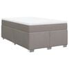 vidaXL Rams&auml;ng med madrass taupe 120x190 cm tyg