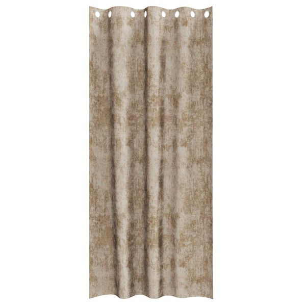 vidaXL Sammetsgardiner 2 pcs champagne 225 x 140 cm Sammet