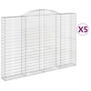 vidaXL Gabioner b&aring;gformade 5 st 300x30x200/220 cm galvaniserat j&auml;rn