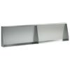 vidaXL St&ouml;dv&auml;gg 2 st 80 x 12 x 50 cm Galvaniserat st&aring;l Silver
