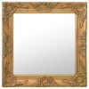 vidaXL V&auml;ggspegel barockstil 50x50 cm guld