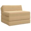 vidaXL F&auml;llbar Soffbed Ljust gr&ouml;ngr&aring; 200 x 70 x 10 cm Kordread tyg