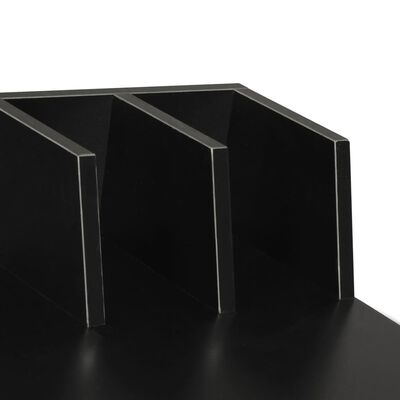 vidaXL Skrivbord svart 80x50x84 cm