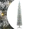 vidaXL Konstgjord julgran Gr&ouml;n 300 cm PVC och st&aring;l och plast