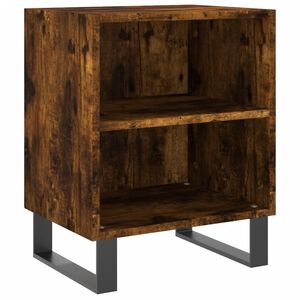 vidaXL S&auml;ngbord r&ouml;kf&auml;rgad ek 40x30x50 cm konstruerat tr&auml;