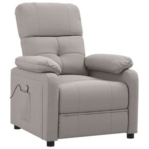 vidaXL Massagef&aring;t&ouml;lj taupe tyg