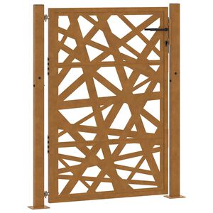 vidaXL Tr&auml;dg&aring;rdsgrind 100x125 cm v&auml;derbest&auml;ndig st&aring;l ljusdesign