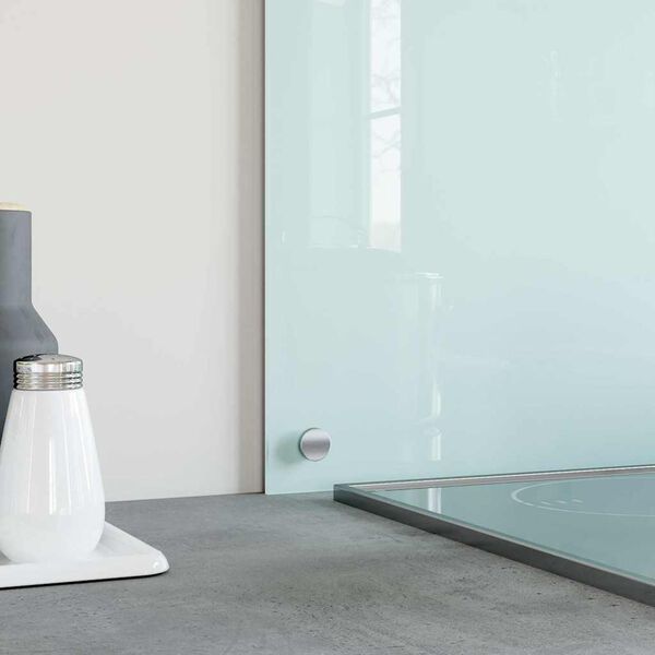 vidaXL St&auml;nkskydd 2 st vit 70x60 cm h&auml;rdat glas