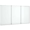 vidaXL Magnetisk whiteboard hopf&auml;llbar 150x100x1,7 cm aluminium