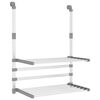 vidaXL Torkst&auml;ll f&ouml;r balkong 54x25x42 cm aluminium