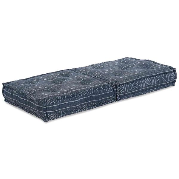 vidaXL Modulär soffa Indigo Tryck 70 x 70 x 36 cm tyg