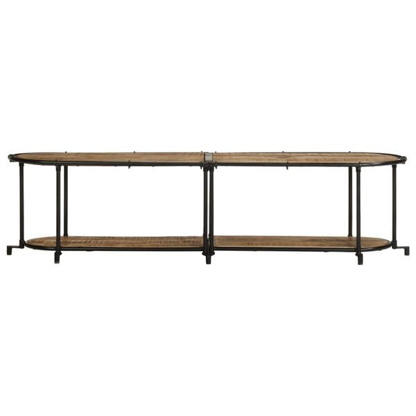 vidaXL Tv-b&auml;nk 160x42x40 cm massivt grovt mangotr&auml;