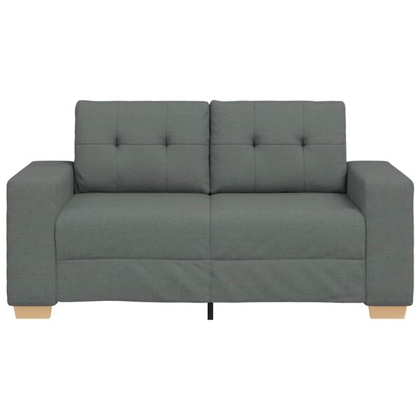vidaXL Loveseat soffa mörkgrå 120 cm tyg