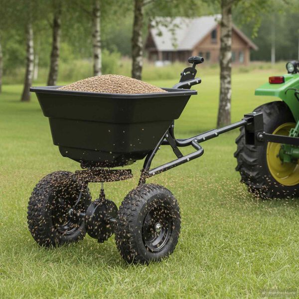 vidaXL Spridare Svart 53 x 108 x 74 cm PVC och st&aring;l