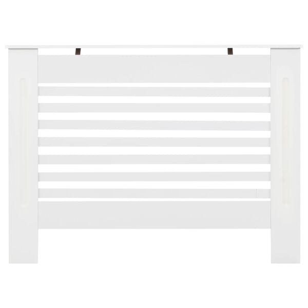 vidaXL Elementskydd 2 st vit 112x19x81,5 cm MDF