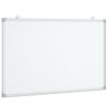vidaXL Magnetisk whiteboard 80x50x1,7 cm aluminium