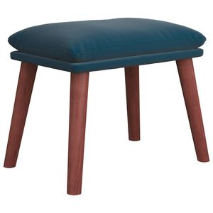 vidaXL Fotpall bl&aring; 45x29,5x35 cm sammet