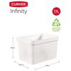 Curver Infinity F&ouml;rvaringsl&aring;dor 4 st med lock 11L+17L vit
