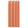 vidaXL M&ouml;rkl&auml;ggningsgardiner med Ringar 2 pcs Terracotta 260 x 140 cm