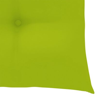 vidaXL Trädgårdsstolar med ljusgröna dynor 8 st massiv teak