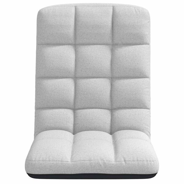 vidaXL Hopfällbar golvstol molngrå 71x51x62 cm tyg